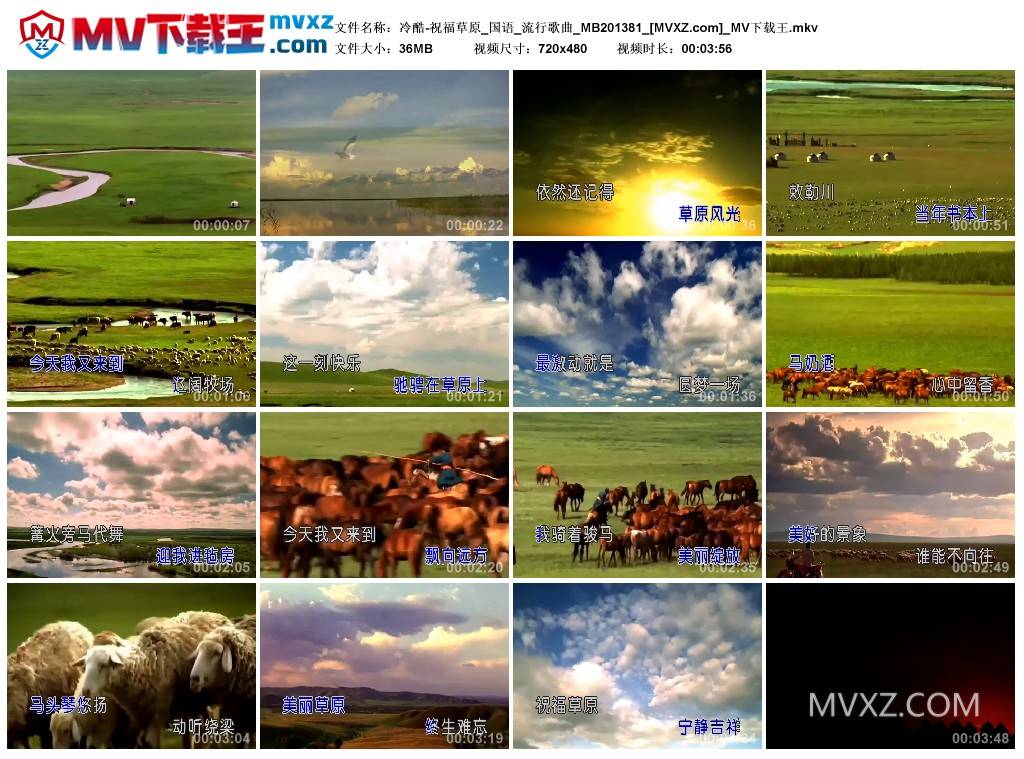 冷酷-祝福草原_国语_流行歌曲_MB201381